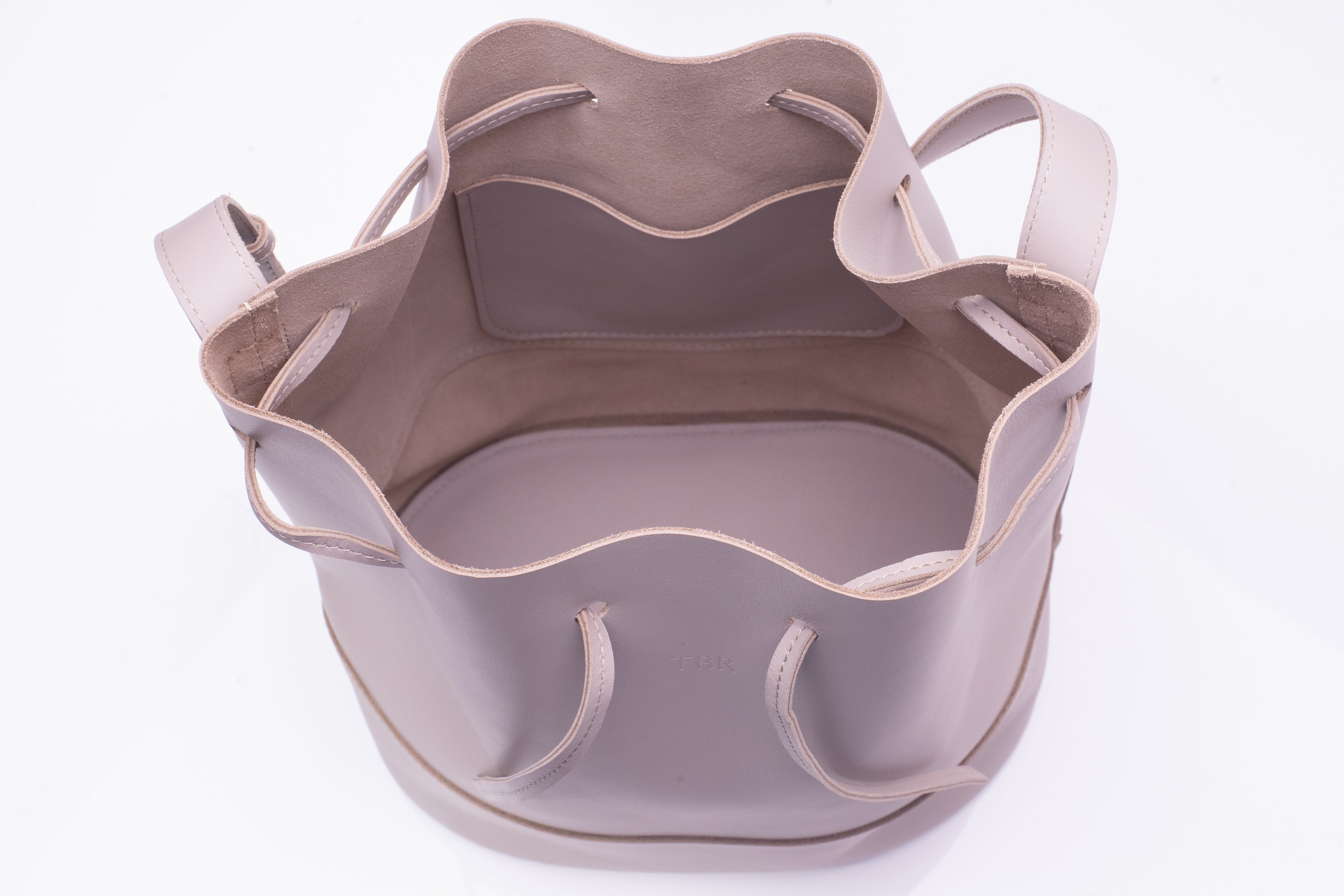 Jessa - Taupe grey leather