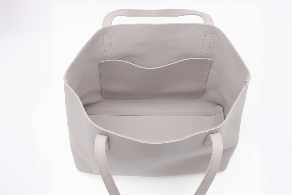 Mini Anni - Taupe grey leather