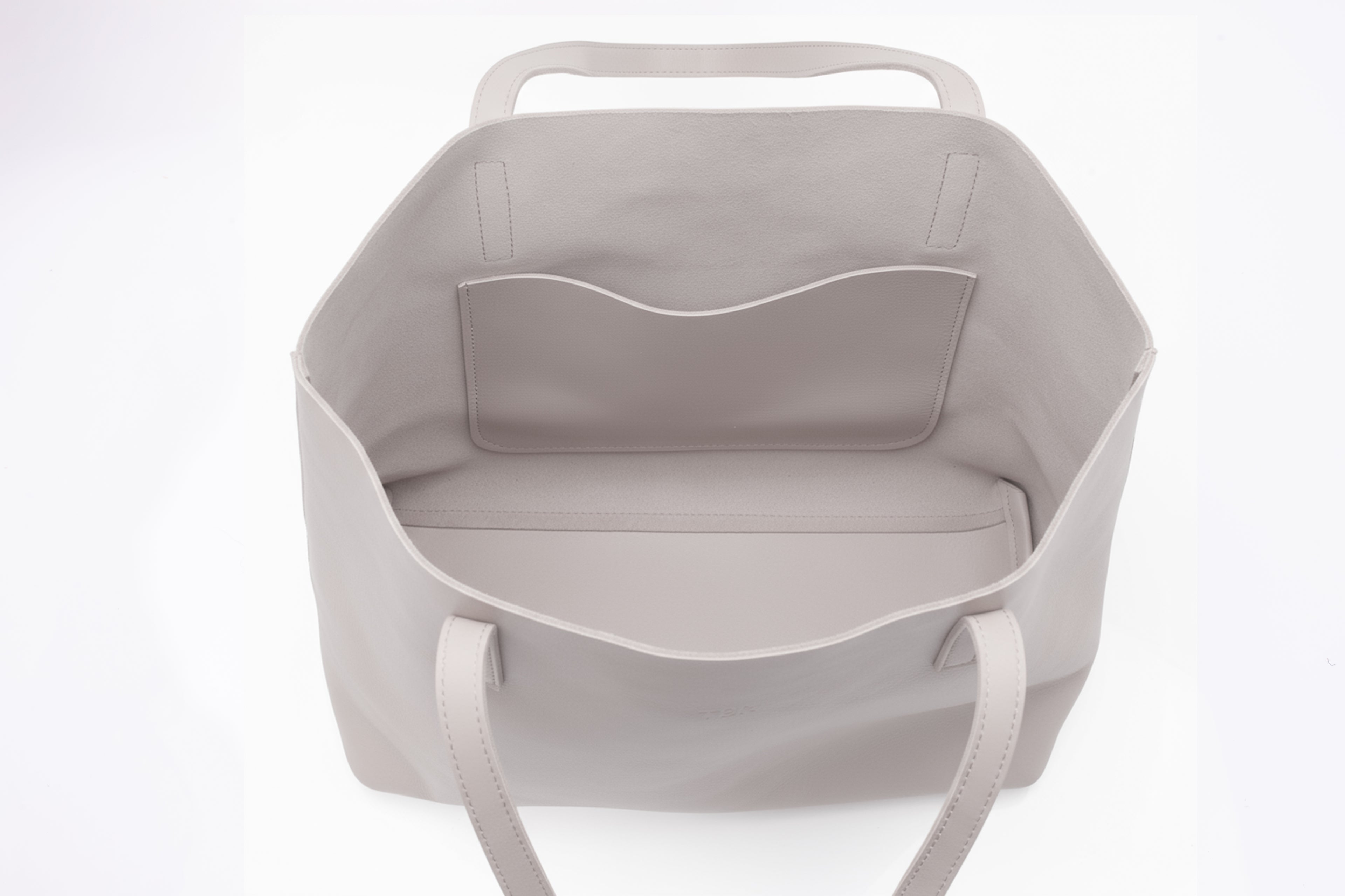 Mini Anni - Taupe grey leather