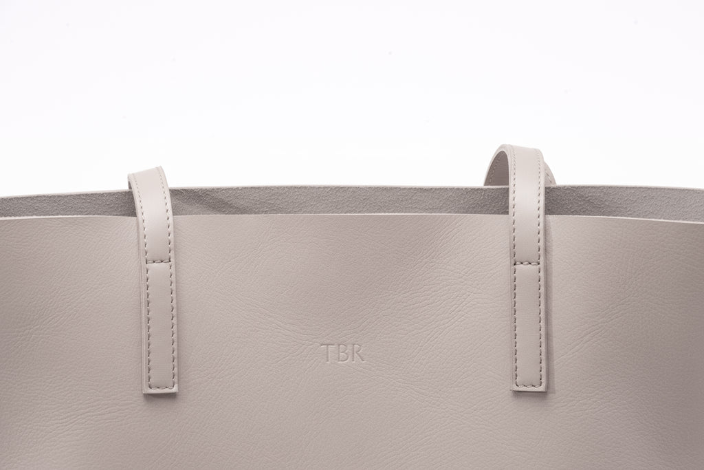 Mini Anni - Taupe grey leather