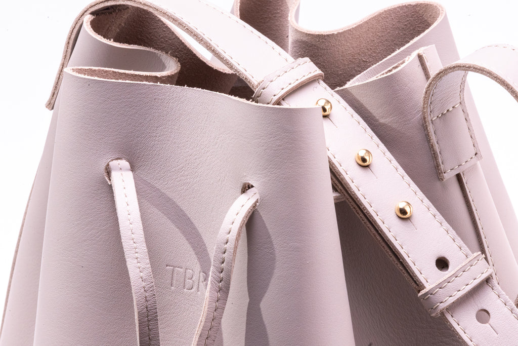 Jessa - Taupe grey leather